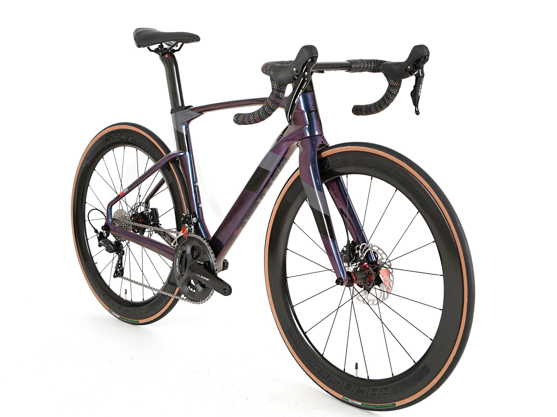 Twitter Cyclone Carbon Disc Road Bike - Full Internal Cable Routing / Shimano Dura Ace Di2 / Ultegra / 105 22 Speed